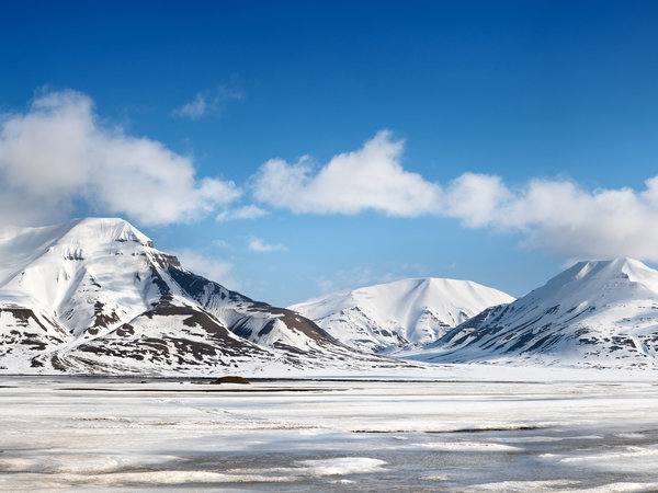 Berge bei Longyearbyen