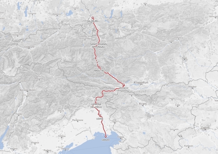 Radtour Salzburg-Grado