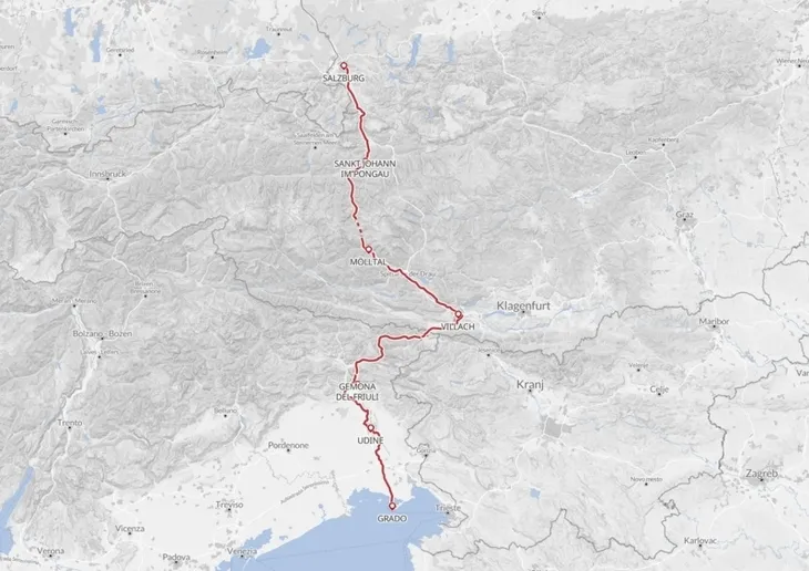 Radtour Salzburg-Grado