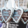 Lebkuchenherzen mit Schriftzug 