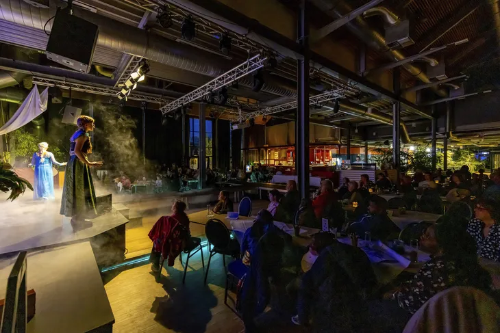 Menschen genießen ein Musical im Eurostrand Resort Lüneburger Heide.