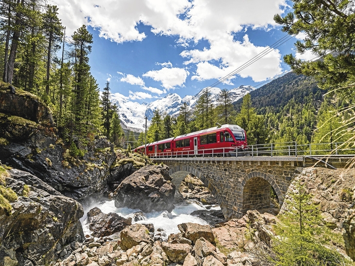 Bernina Bahn - von den Gletschern zu den Palmen